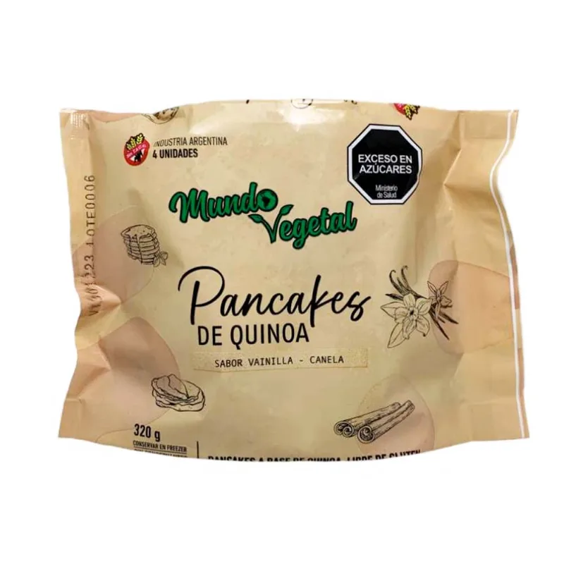 Pancakes Mundo Vegetal Quinoa Sabor Vainilla 320g