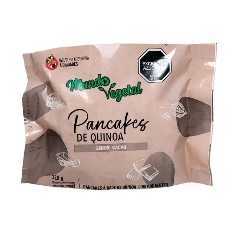 Pancakes Mundo Vegetal Quinoa Sabor Cacao 320g