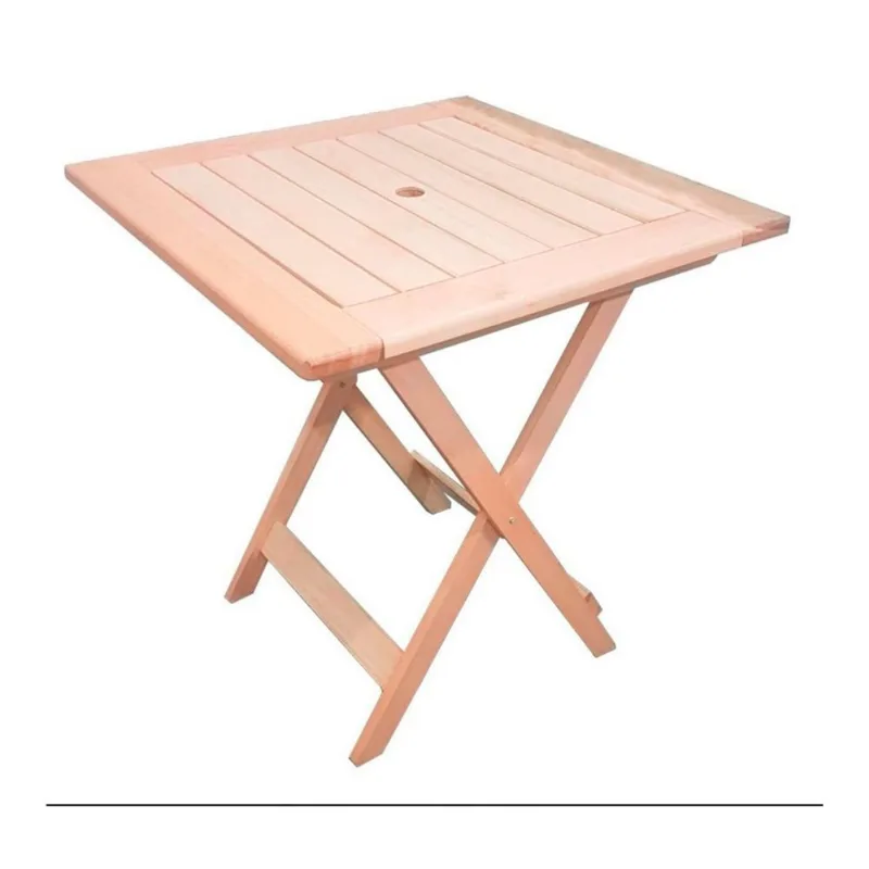 Mesa exterior plegable MAP con agujeros