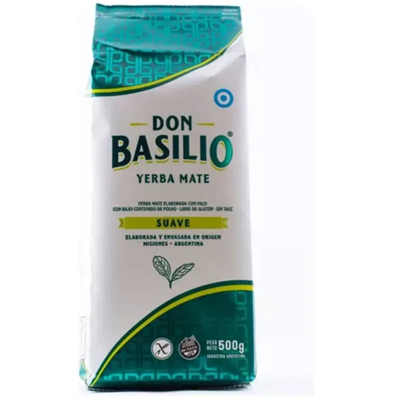 Yerba negra Don Basilio suave 500 grs