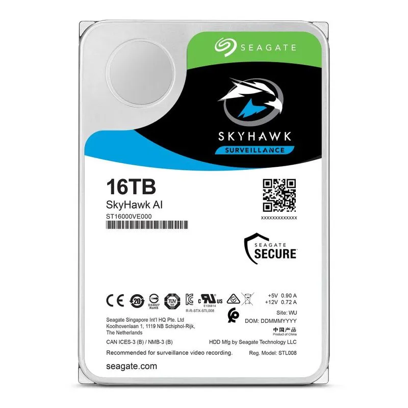 Hd Interno Seagate 16tb Skyhawk 3.5 7200 St16000ve002