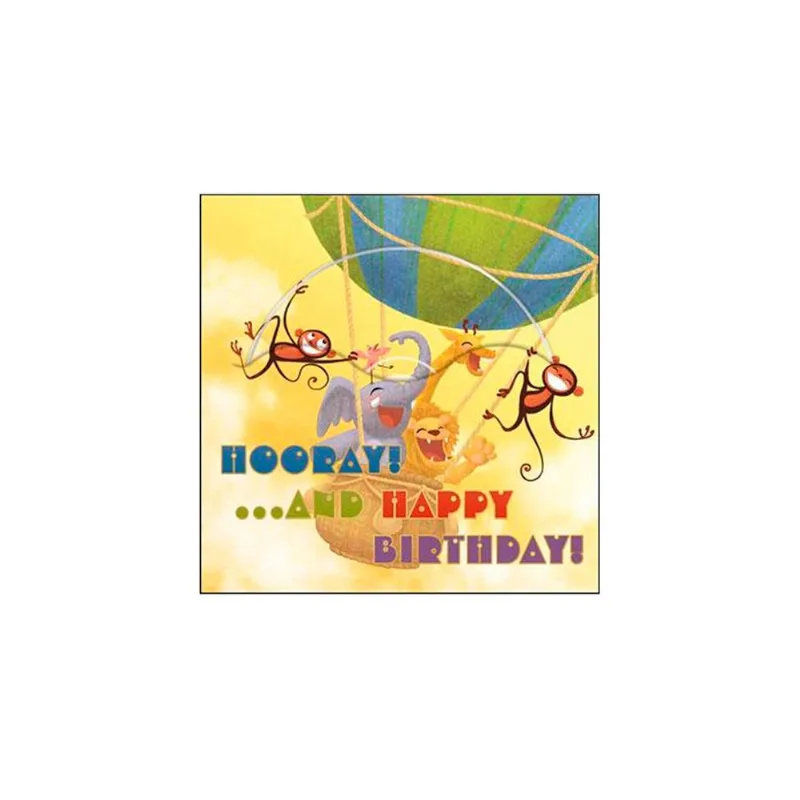 TARJETAS CON DISCO INCLUIDO: HOORAY AND HAPPY BIRTDAY
