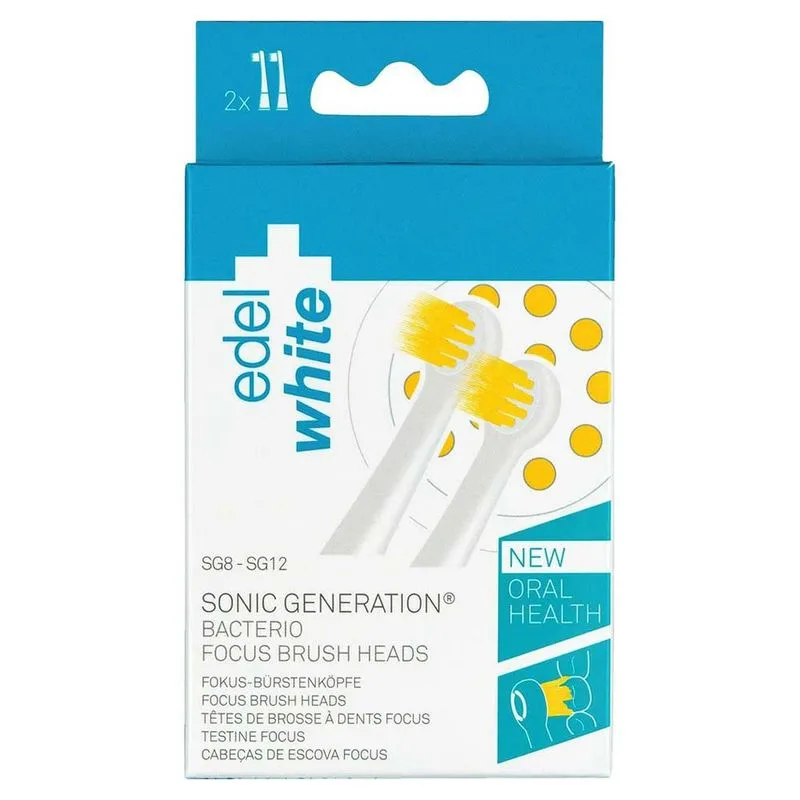 Cabeças de Escova Edel White - Sonic Generation Focus Duo 1 Un