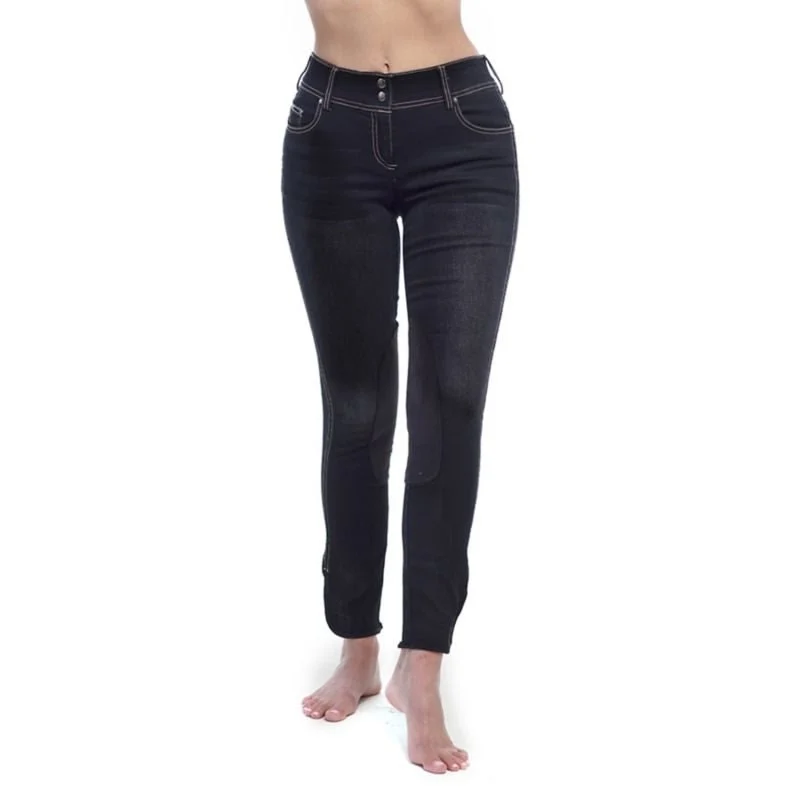 Goode Rider Equestrian Black Denim K/P Jean Black Denim / 30 Regular