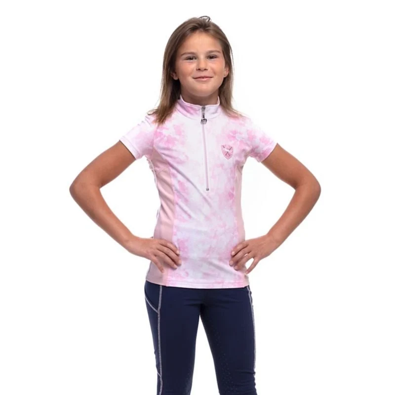 Goode Rider Pink Tiedye Girls Ideal Shirt Pink Tiedye / 16