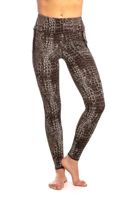 Goode Rider Perfect Sport F/S Tights Chocolate Croc / Small