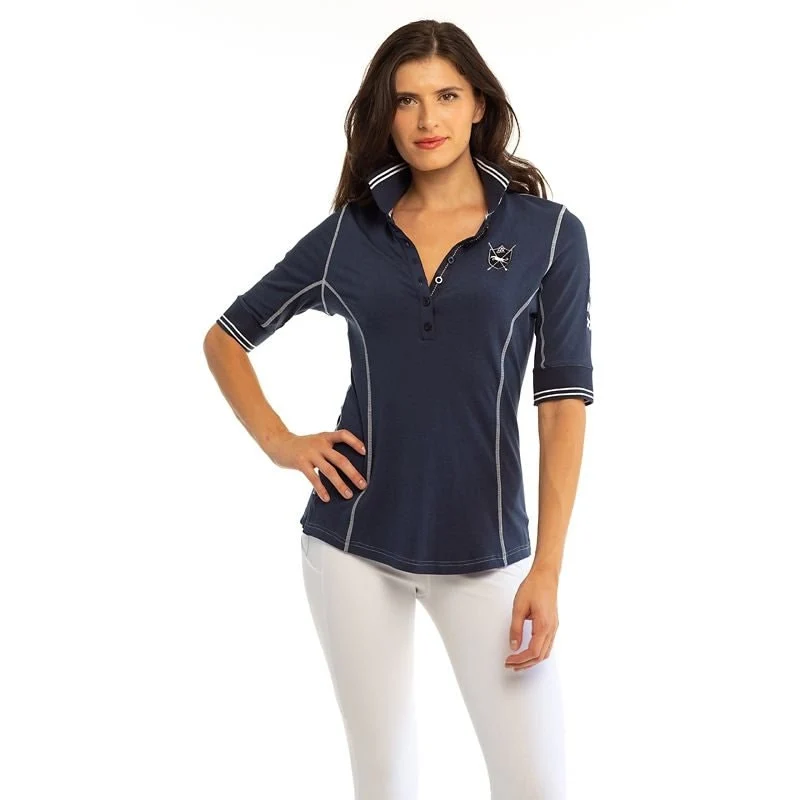 Goode Rider Ladies Elite Polo Navy / Small