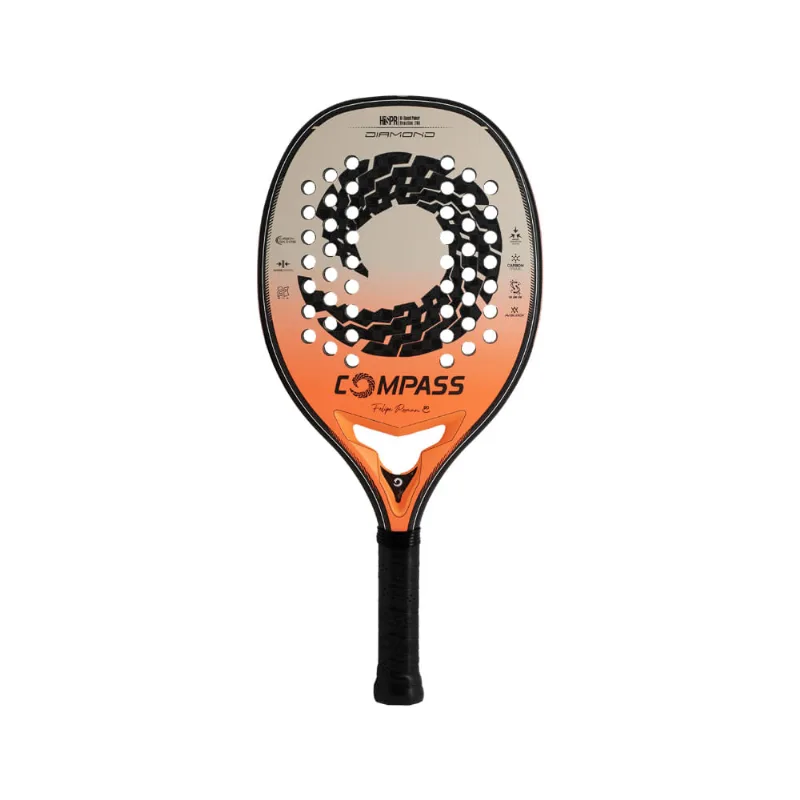 Raquete de Beach Tennis Compass Diamond Felipe Roman 12K 2024