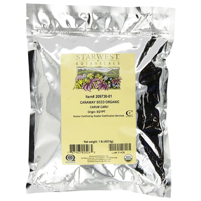 Semente De Alcaravia Orgânica 1 Lb Por Starwest Botanicals