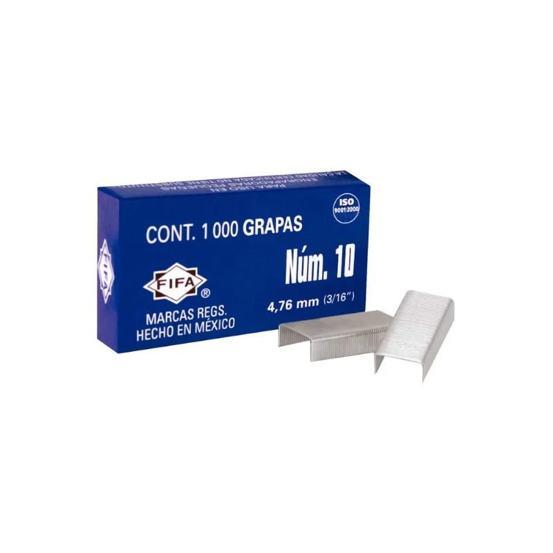 Grapas Mini | No. 10 | 1000 Piezas