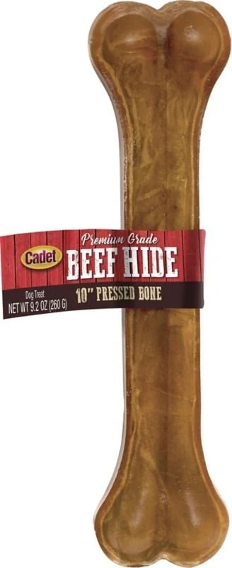 Rawhide Pressed Bone Treat For Dogs Brown / 2.5" x 1.5" x 12.5"
