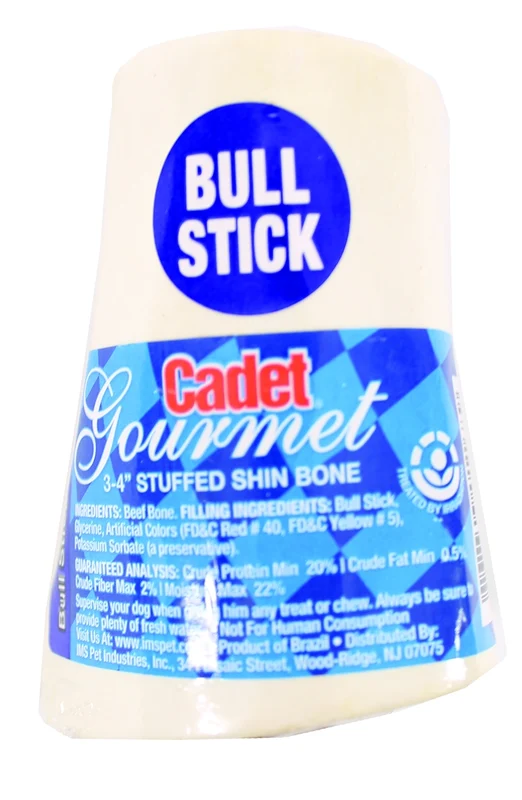 Cadet Gourmet Stuffed Shin Bone Bull Stick / 3-4"