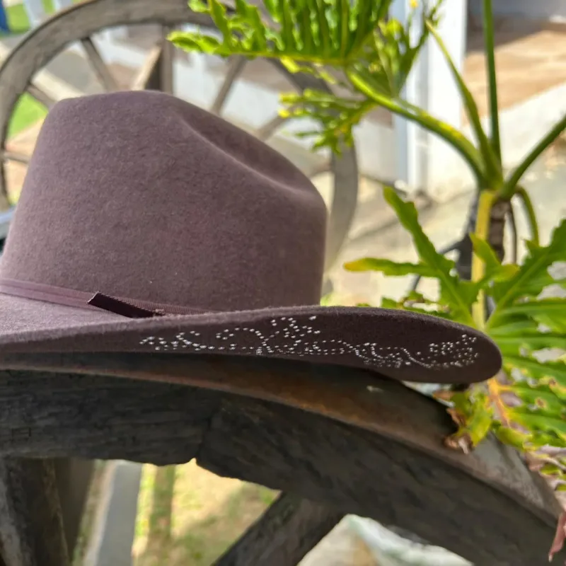 CHAPEU HORSE SHINE MARROM