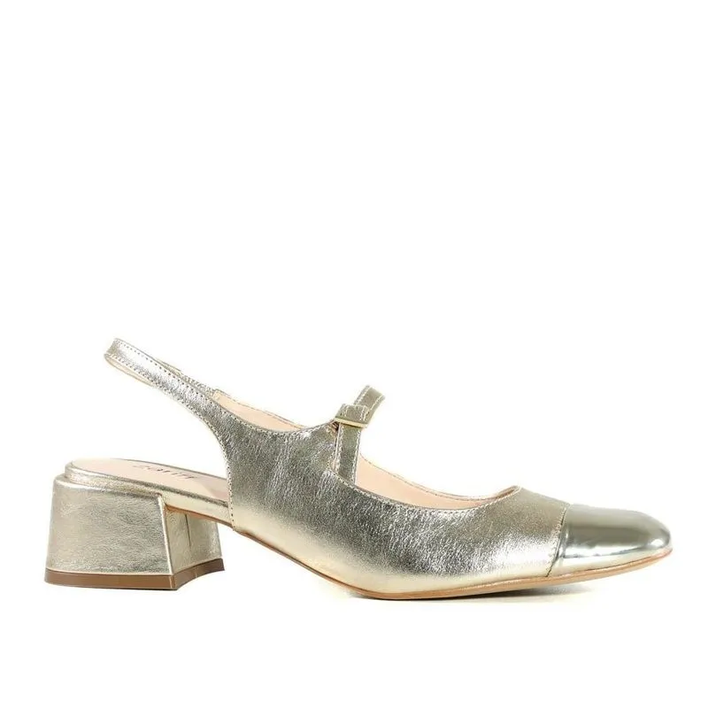 Sapato Feminino Chanel Zariff 7300506 Ouro Light 37