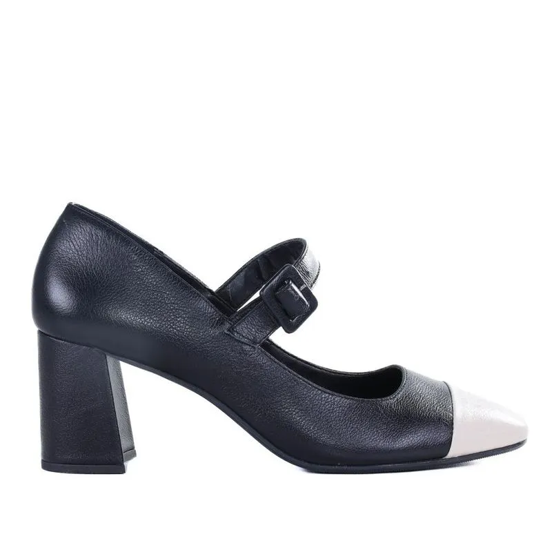 Sapato Feminino Zariff Boneca Off White/Preto 33