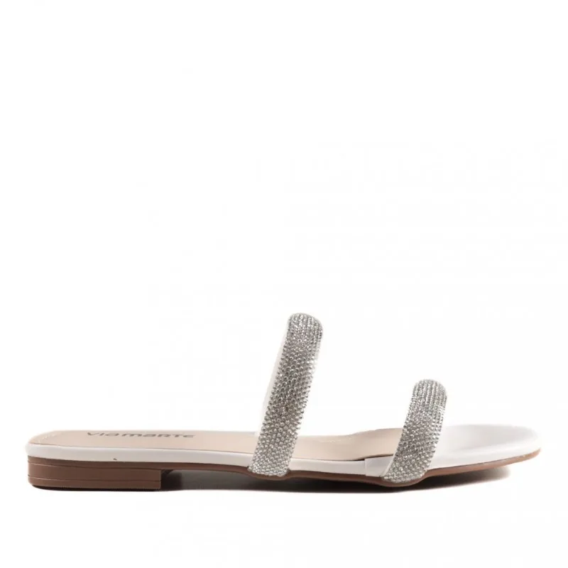Rasteirinha Via Marte Feminina Casual 113-011 36 / Branco