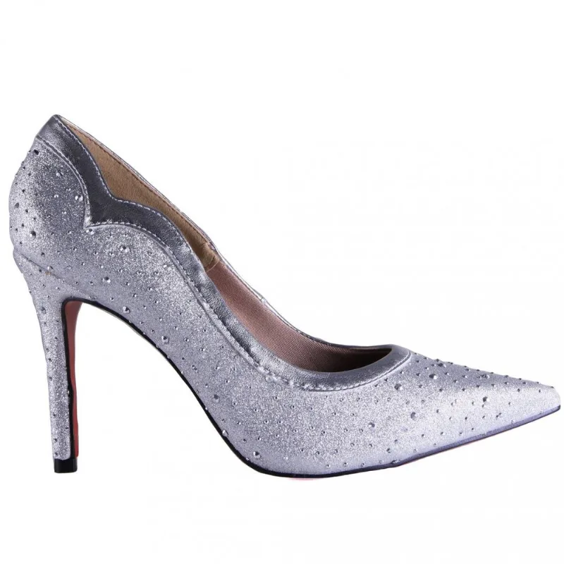 Scarpin Feminino Zariff 1602600 36 / Prata