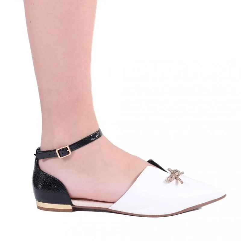 Sapatilha Feminina Zariff T2019-095 37 / Branco-preto