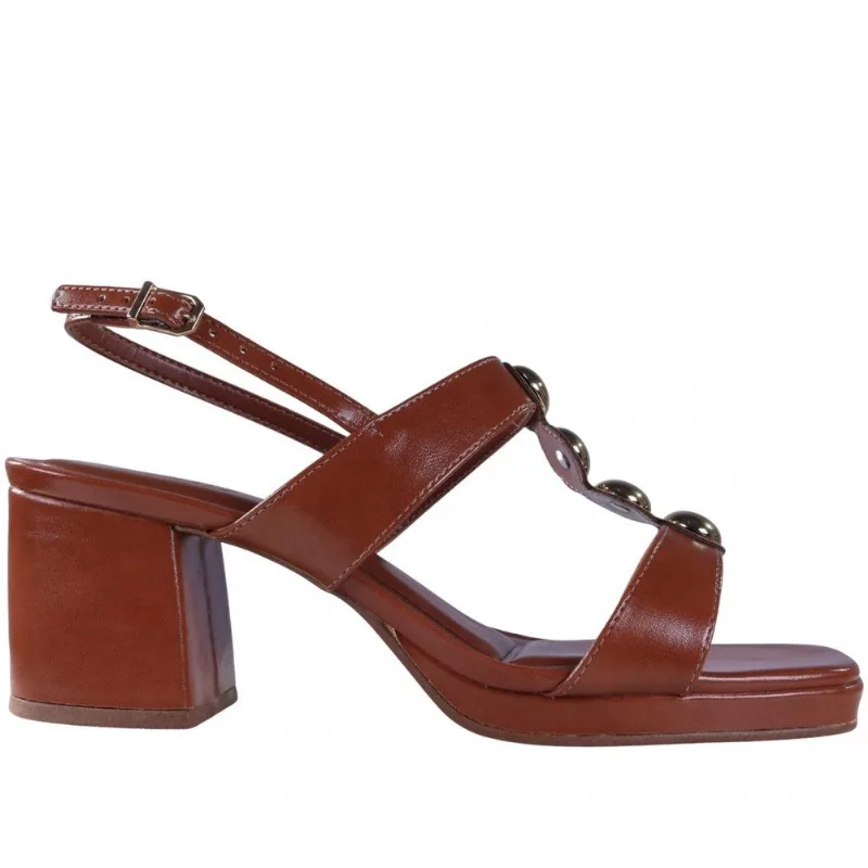 Sandália Feminina Zariff com Salto Bloco 5309.11850 37 / Marrom