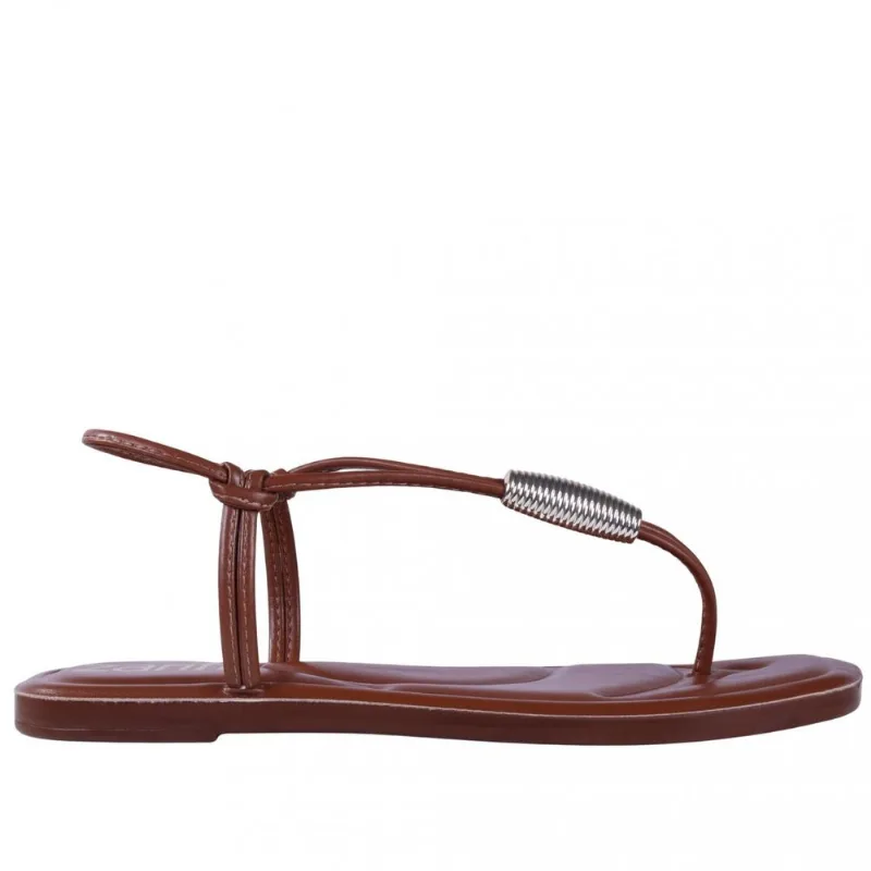 Sandália Feminina Rasteira Zariff 3055.1046 36 / Marrom