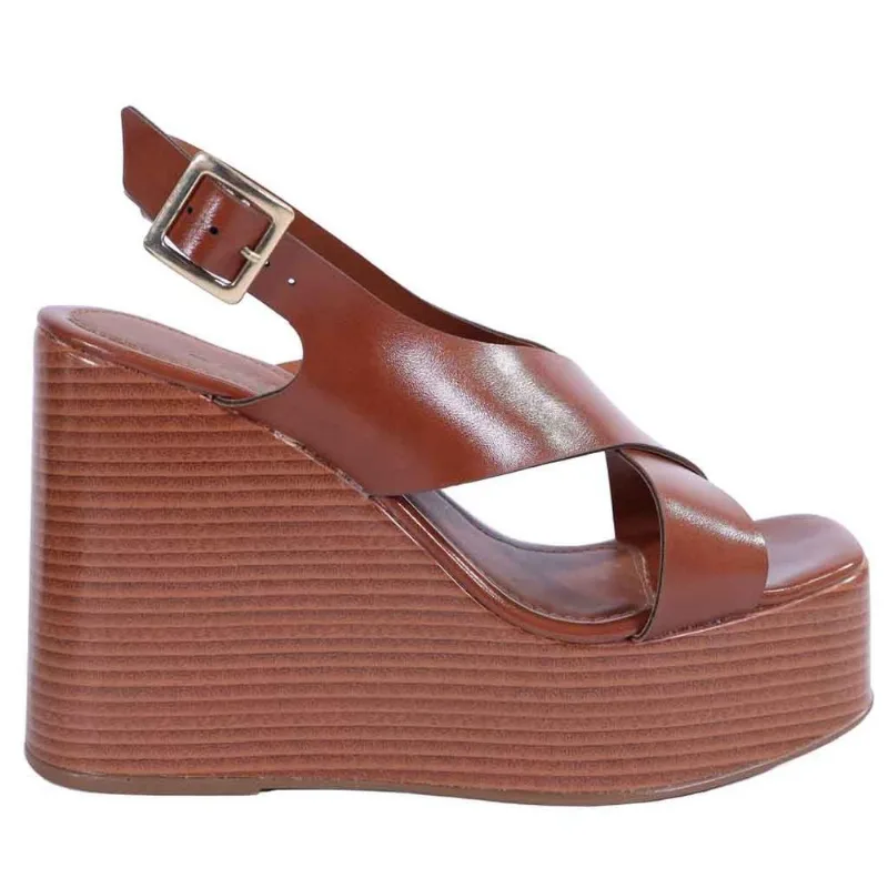 Sandália Anabela Zariff Feminina 4555-87000 35 / Caramelo