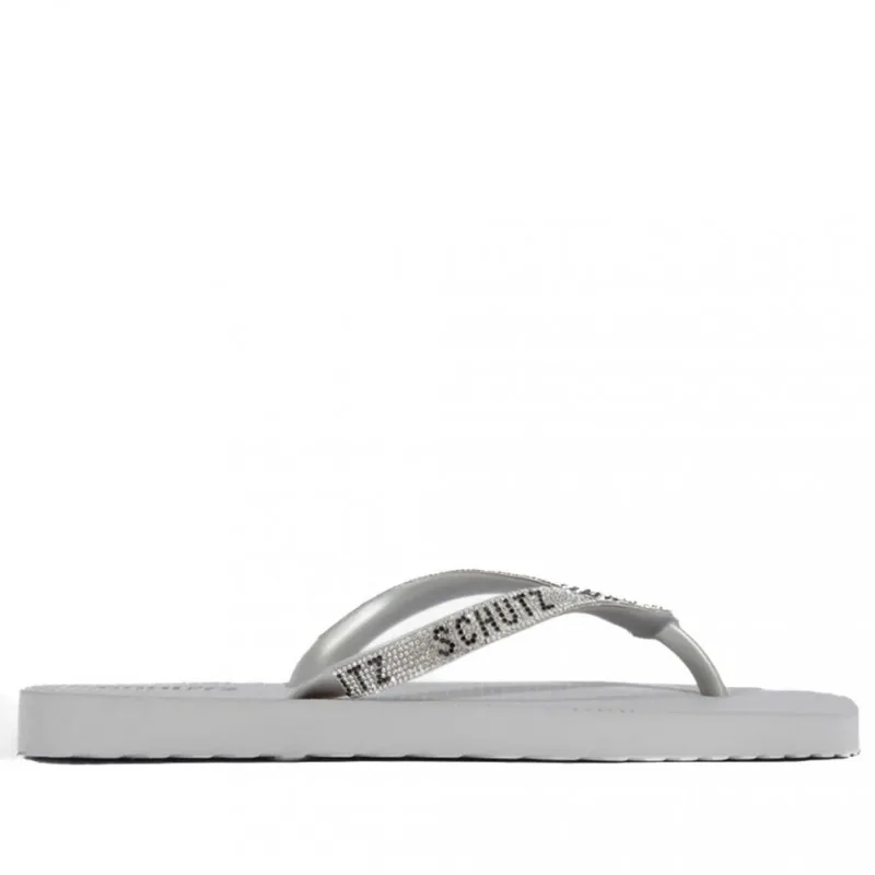 Chinelo Feminino Schutz S222960011 37/38 / Prata