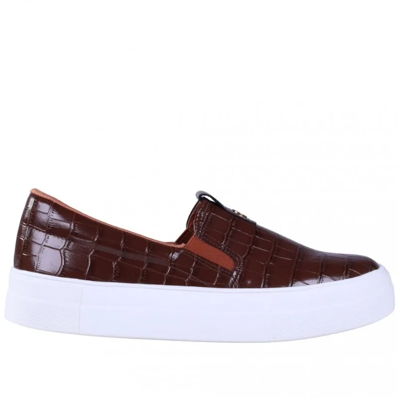 Tênis Slip-On Feminino Zariff T2151-904 36 / Marrom