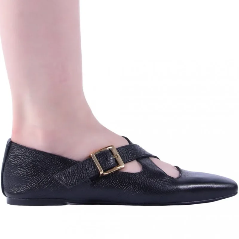 Sapatilha Feminina Zariff com Fivela 142087 35 / Preto