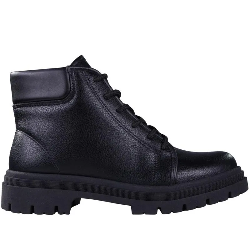 Bota Feminina Tratorada Moleca 5344-202 Preto/Preto 37