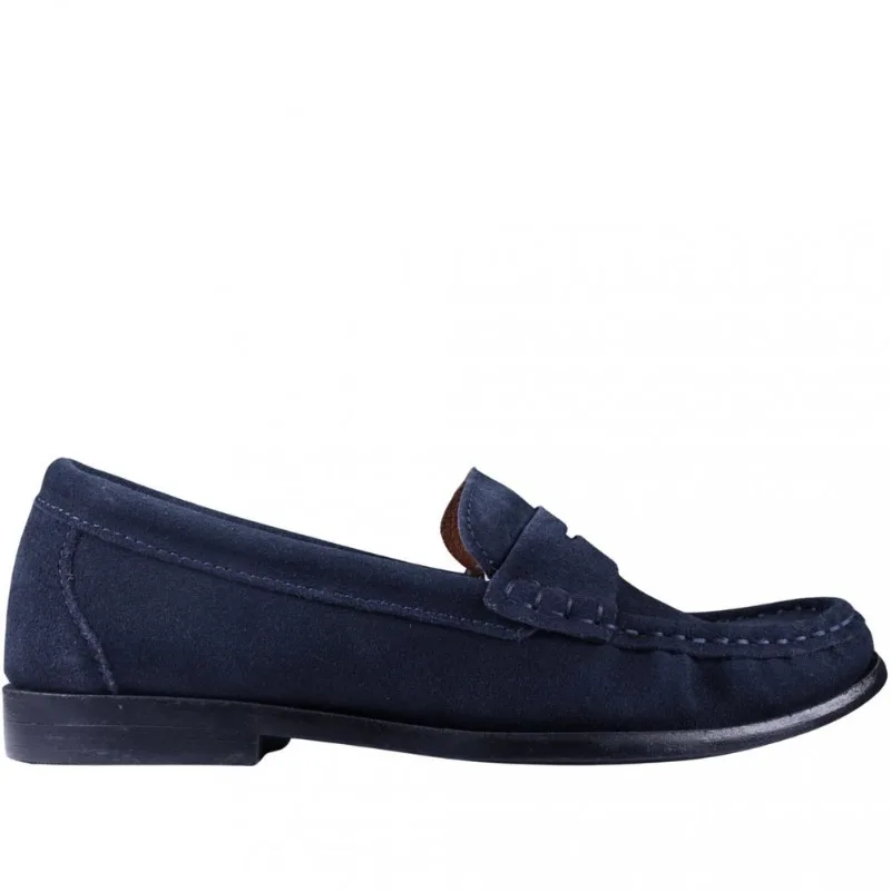 Mocassim Feminino Cora Democrata em Couro 630101 37 / Azul