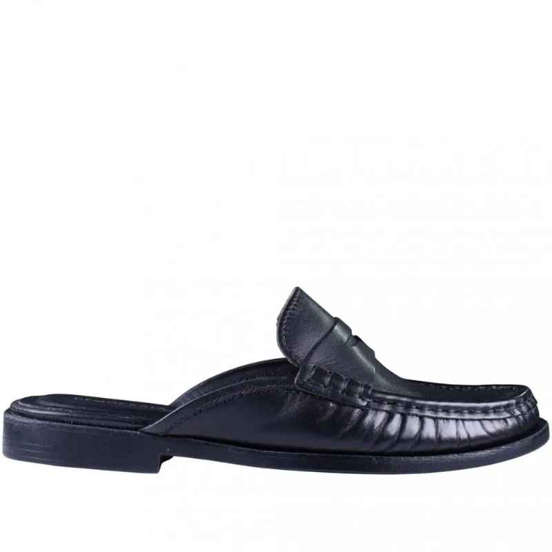 Mule Mocassim Feminino Cora em Couro Democrata 630102 36 / Preto