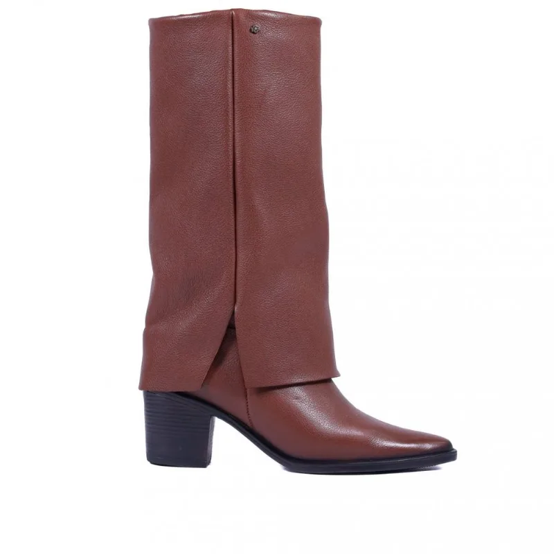 Bota Feminina em Couro Loren Country Zariff LOR015 35 / Marrom