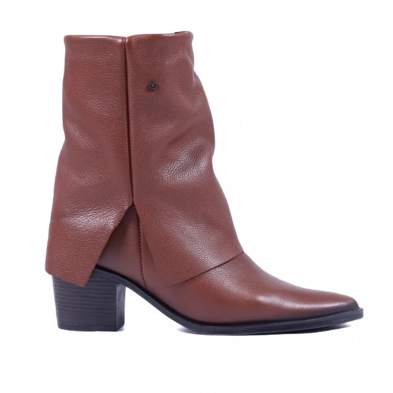 Bota Feminina Loren em Couro Zariff Lor005 34 / Marrom