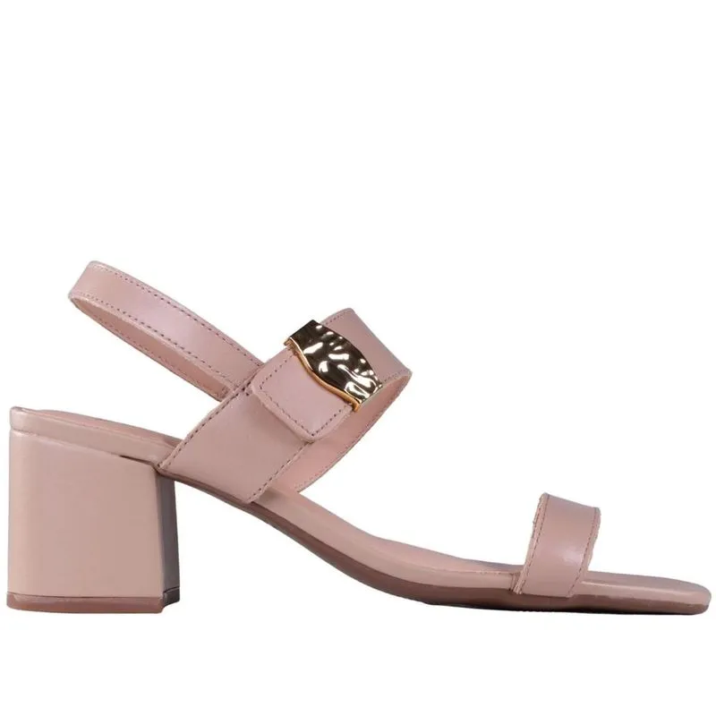 Sandália Feminina com Elastano 436048 Bege 33