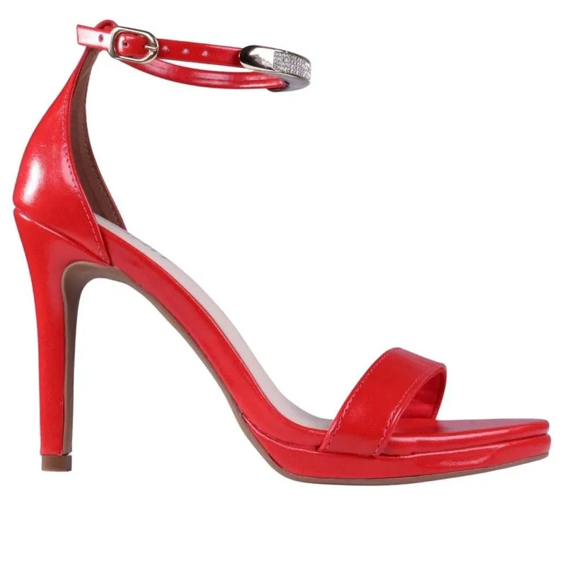 Sandália Feminina Salto Alto Zariff T2821-216 Vermelho 34