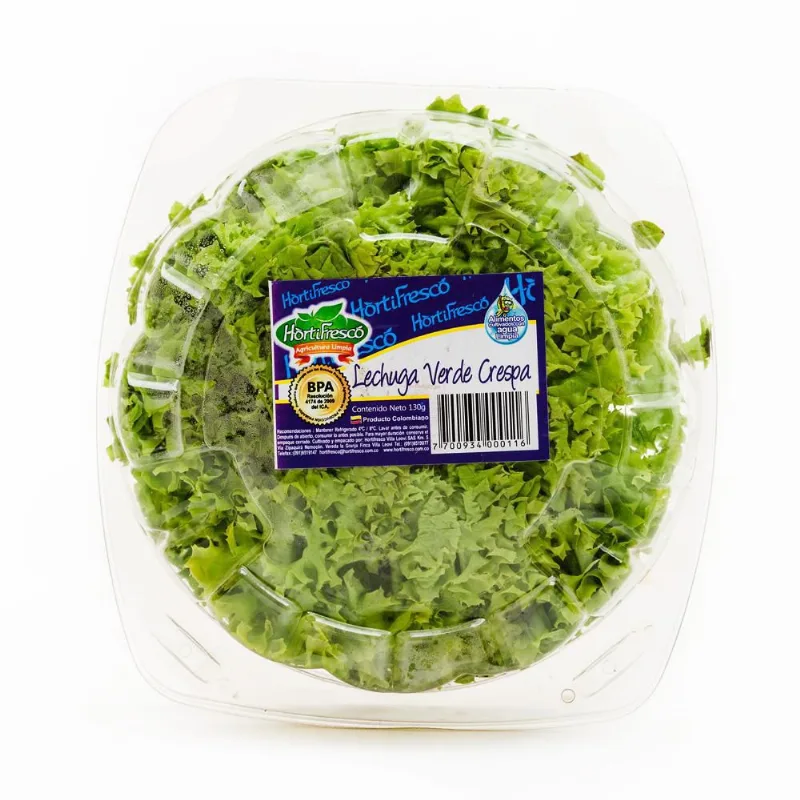 LECHUGA VERDE CRESPA PET 130 gr