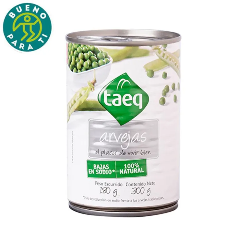 Arvejas Bajas En Sodio TAEQ 300 gr