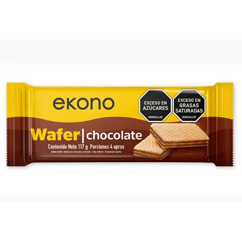 Galletas EKONO wafer chocolate (117 gr)