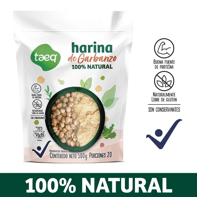 Harina TAEQ de garbanzo 100% natural (500 gr)