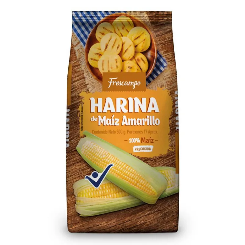 Harina FRESCAMPO de maíz amarillo (500 gr)