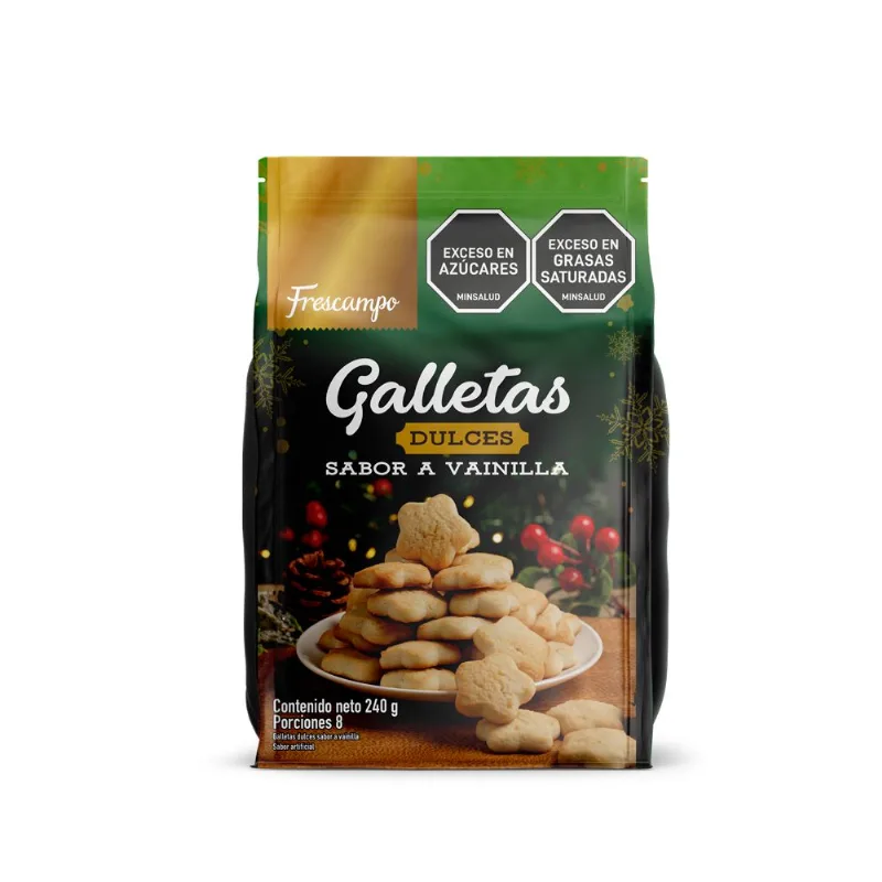 Galletas FRESCAMPO sabor a vainilla (240 gr)