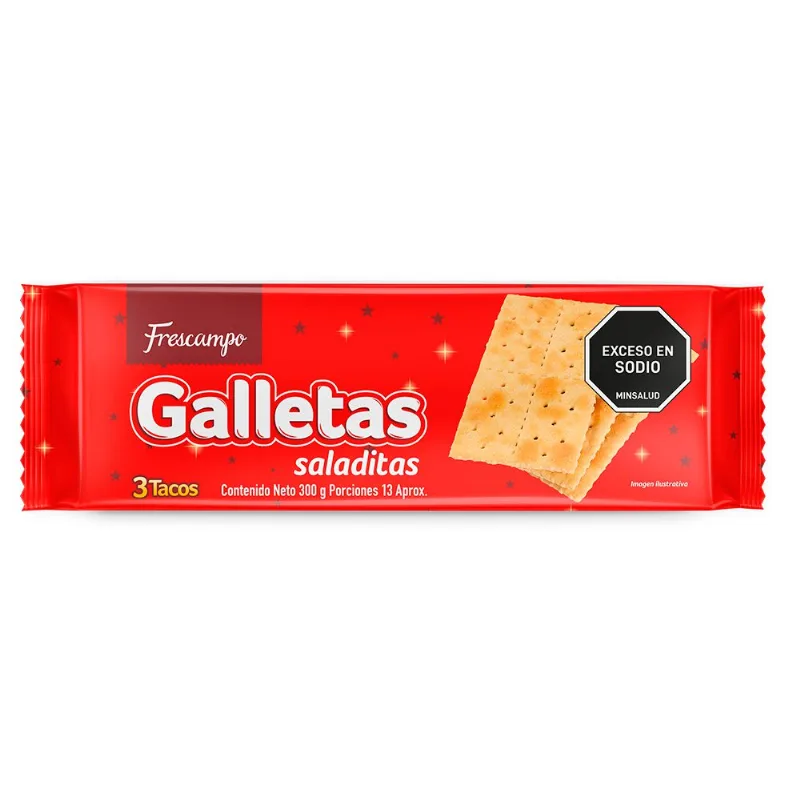Galletas FRESCAMPO saladitas 3 tacos (300 gr)