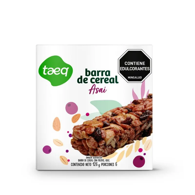 Barra de cereal TAEQ acaí x6und (126 gr)