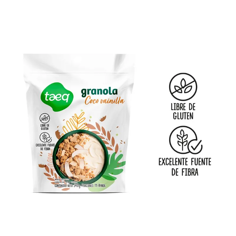 Granola TAEQ coco vainilla (340 gr)