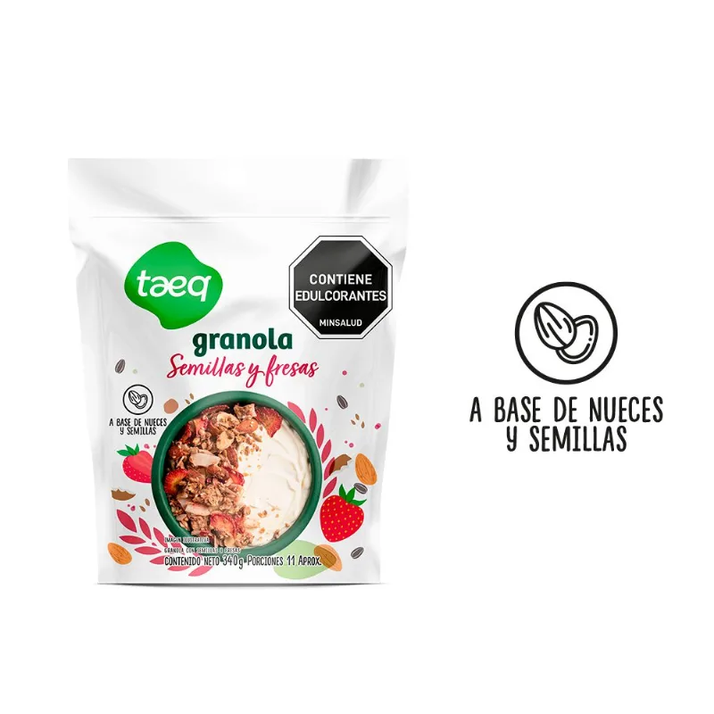 Granola TAEQ semillas y fresas (340 gr)