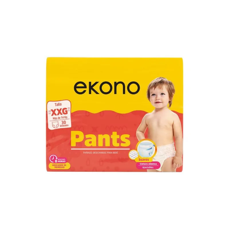 Pañales EKONO pants talla XXG (30 und)