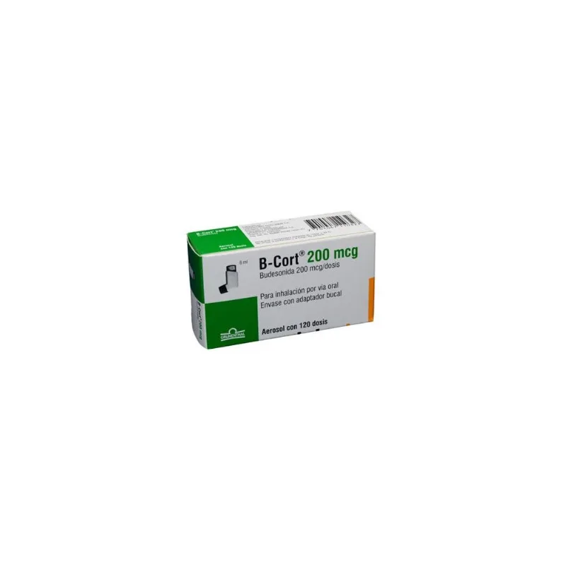 B -cort 200 Mcg Caja con Inhalador con 120 Dosis