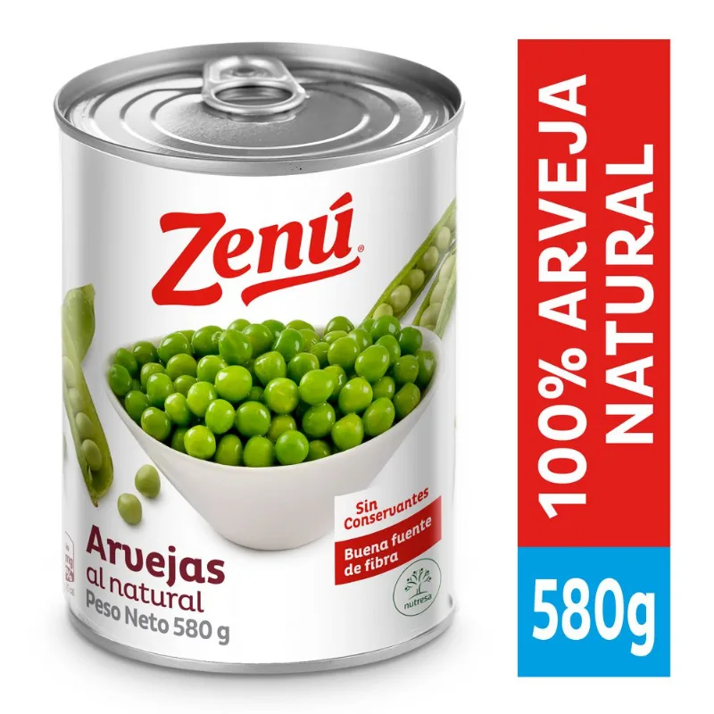 ARVEJAS LATA ZENU 580 gr