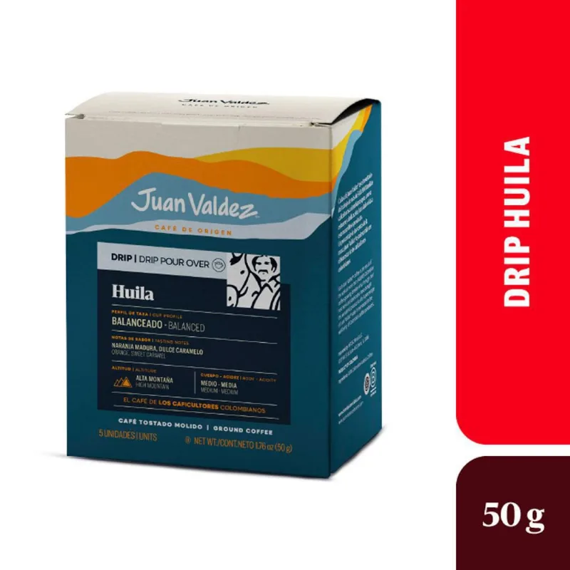 Café Drip Huila JUAN VALDEZ 50 gr