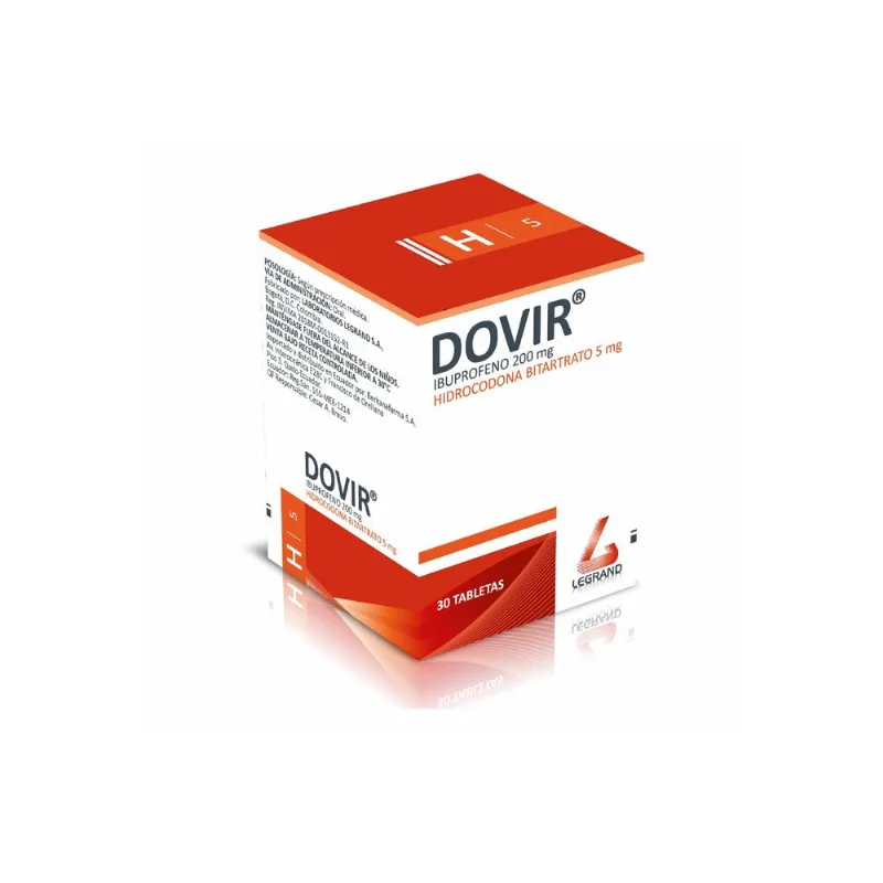 Dovir 200/ 5 Mg Frasco con 30 Tabletas